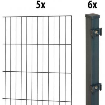 Einstabmattenzaun GARDEN 'N' MORE „Standard“ – Stahl‑Kunststoff, 75 cm H, 10 cm L