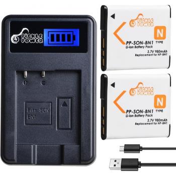 Sony NP-BN1 Rechargeable Battery and Charger