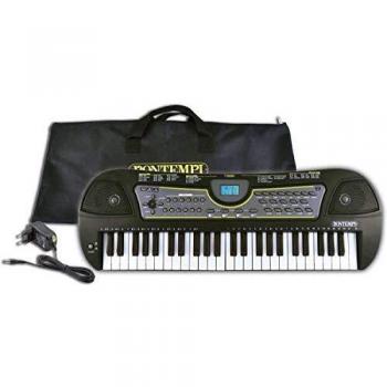 Bontempi 15‑Key Digital Keyboard, 49‑Tasten, C‑C, Schwarz/Weiß