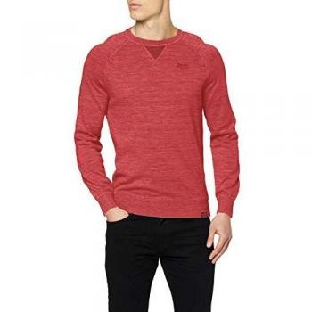 Superdry Herren-Stricktop L.A. Crew – Waschen Kansas Rot, XL+