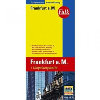 Falk Stadtplan Extra Frankfurt a. M. mit Umgebungskarte