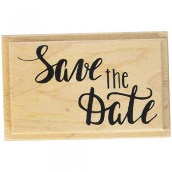 Heyda Holzmotivstempel 'Save the Date' 6,2x3,9cm