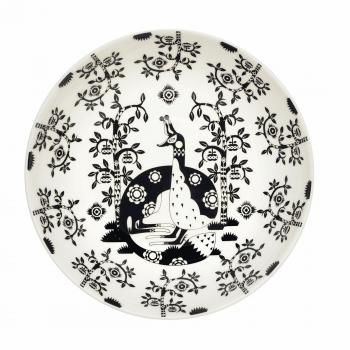 Iittala 6‑tallrikars svarta Taika‑design set