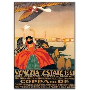Art Deco Coppa Del Re – Récipient à Verre Multicolore