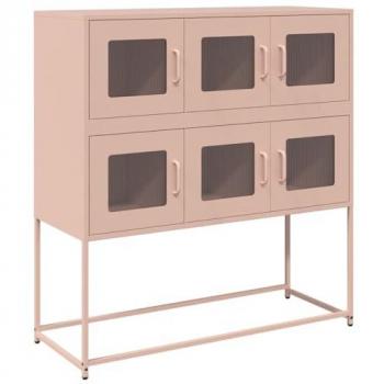 VidaXL Sideboard Rosa 100,5x39x107 cm Kaltgewalzter Stahl