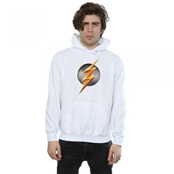 Felpa DC Comics Justice League – Design Flash Bianco XXL per Uomo