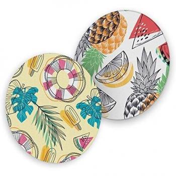 Itenga 40x runde Untersetzer Sommer Früchte