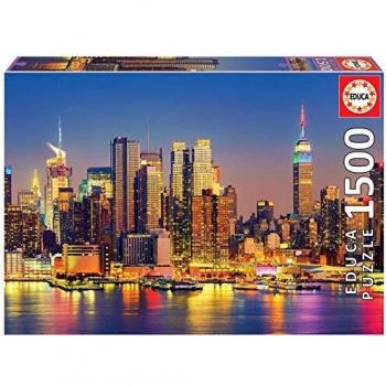 Puzzle 1500 piezas Manhattan de Noche