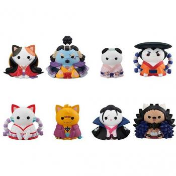 Figuras de colección One Piece Mega Cat Project Nyanpiecenyan! Luffy Wano Kuni 3 cm (8)