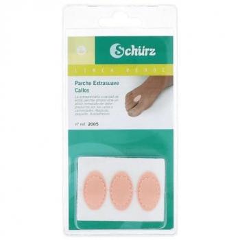 Parches Extrasuaves para Callos Schurz, 6 uds, forma redonda y pequeño, autoadhesivos
