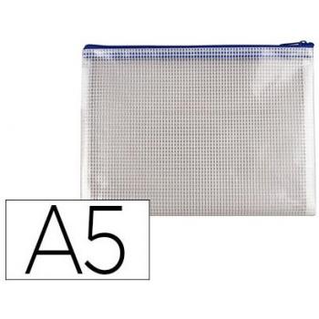 Bolsa de Uso Duplo Q-Connect Din A5, Fecho Azul