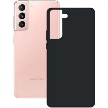 Funda Negra para Samsung Galaxy S21 5G de Silicona KSIX Silk