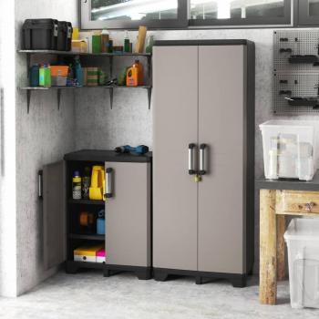 Keter Armadio Pro Basso da Esterno-Interno 9723200 90x39x68 Nero e Grigio