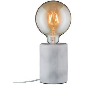 Paulmann Nachttischlampe Neordic Nordin E27 max. 20W Weiß Marmor