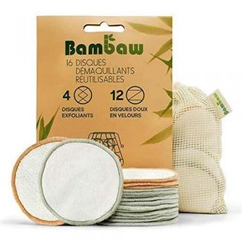 Panni struccanti in bambù, confezione da 16