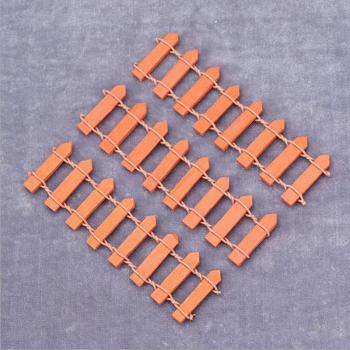 3pcs Miniature Wooden Fence for Fairy Garden