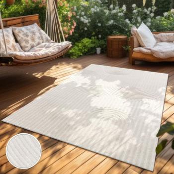 Copertura Esterna Balcone Scandi Rainbow Crema 160x230 cm – Paco Home