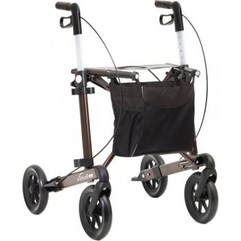 Russka Vital Plus 62 cm Rollator – Graue Soft‑Rollierklappe