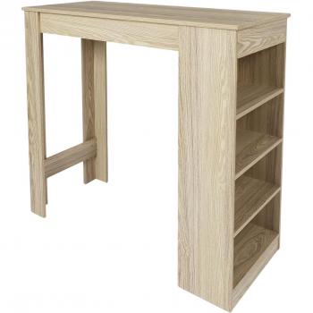Table haute avec 4 niches de rangement