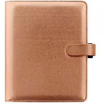A5 Rose Gold Filofax Saffiano Notebook