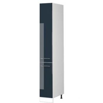 Vicco Apothekerhochschrank Fame-Line, Dunkelblau Hochglanz, 30 cm