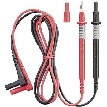 Benning 4mm Banana Jack Safety Test Leads, 1.00 m, Black and Red