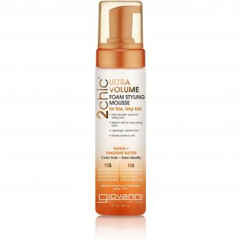 Giovanni Cosmetics Ultra Volume Tannenzweig & Papaya Butter-Schleim Stylingmousse – 7 Unzen
