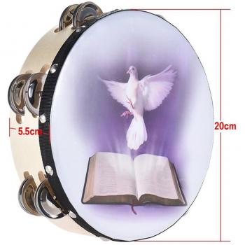 Percussion Tambourine with Double Row Jingles