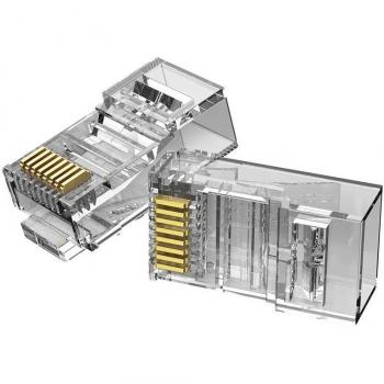 Connettore RJ45 Cat 5E UTP IDBR0‑10 – Set Trasparente 10x