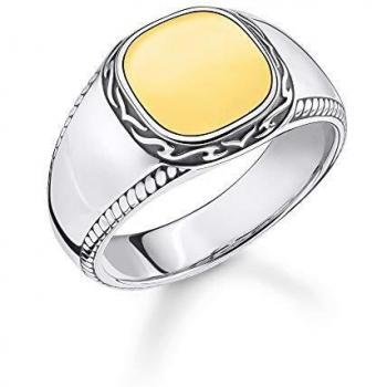 Anillo Thomas Sabo de plata y oro 18k con motivo tigre