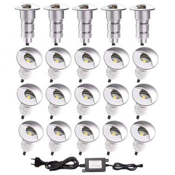 Empotrable RGB Mini Led 0.8W – Kit de 6 puntos