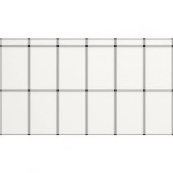Folding Exhibition Display Wall 18 Panels 362x200 cm White