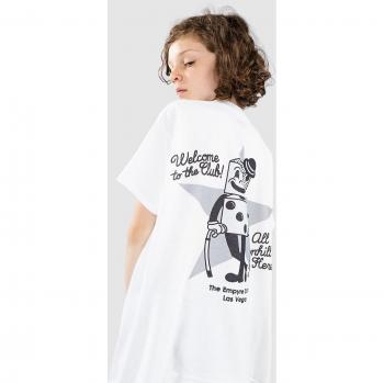 Empyre Welcome To The Club Kids T-Shirt – Weiß, Größe M