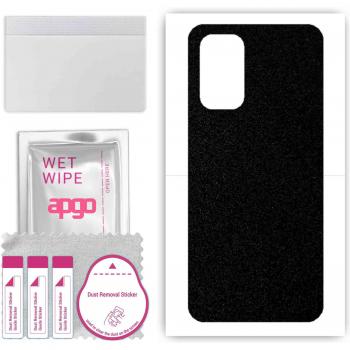 Fóiler Protectora de Piel Negra Mate para el Back del Realme Q2 5G