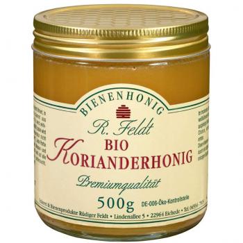 Feldt Koriandersüß – Bio Honig aus den Karpaten – 500 g, hell & feincremig