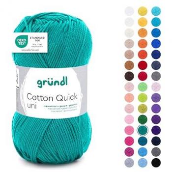 Gründl Wolle Cotton Quick 50 g smaragd Handarbeit