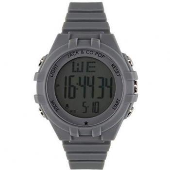 POP Jack Herren Digital Uhr – 3‑Funktionen: Wecker, Licht, Chrono