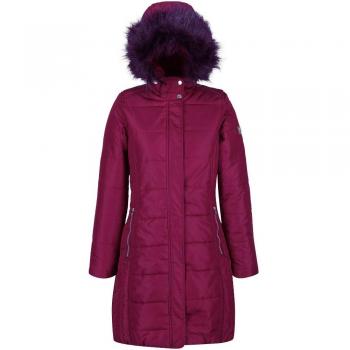 Regatta Fermina II Steppjacke für Damen – XL, kapuzen, wasserabweisend, Delhi Rot