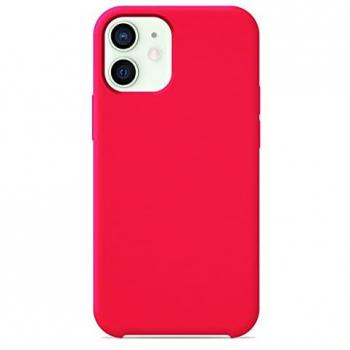 Coque silicone Soft Touch Apple iPhone 12 Mini – Rose Flash, protection contre les chocs, recharge sans fil