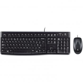 Logitech Black MK120 Wired Keyboard and Mouse Set 920-002552