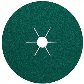 Meule abrasive fibre Zk CS 570, 115 mm, K 60, clouée à la fois pour l'acier inox et l’aluminium