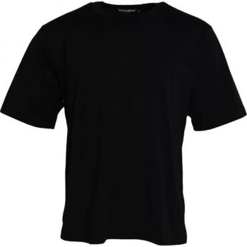 Dolce & Gabbana Black DG Crown Cotton Round Neck T-shirt