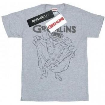 Tee shirt coton boyfriend à têtes de gremlins pour femmes