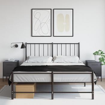 Comodini 2 pz Antracite 36x39x50,5 cm in Acciaio Vidaxl 226965