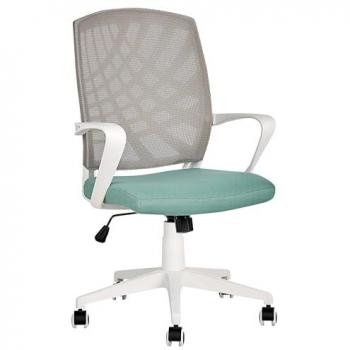 Polaris Office – Fauteuil gris et bleu Bonny avec rotation 360°