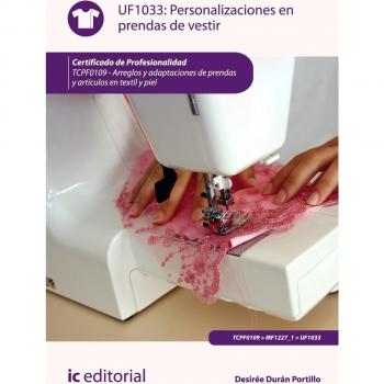 Personalizaciones en prendas de vestir. TCPF0109