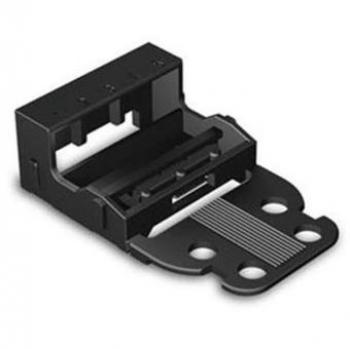Piedina di Montaggio Wago 221 Morsettiere 5x4 mm² Nero