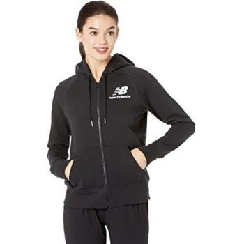 NEW BALANCE Damen Hoodie Essentials Full Zip Schwarz S