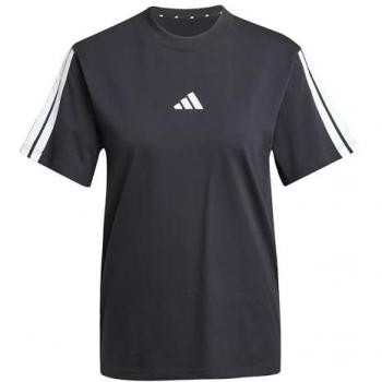 Adidas T-shirt Essentials 3 Stripes maniche corte nera e bianca M