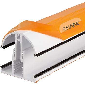 Snapa Snap Fix Glazing Bar 10mm-35mm White (Includes Endcap) 5000mm